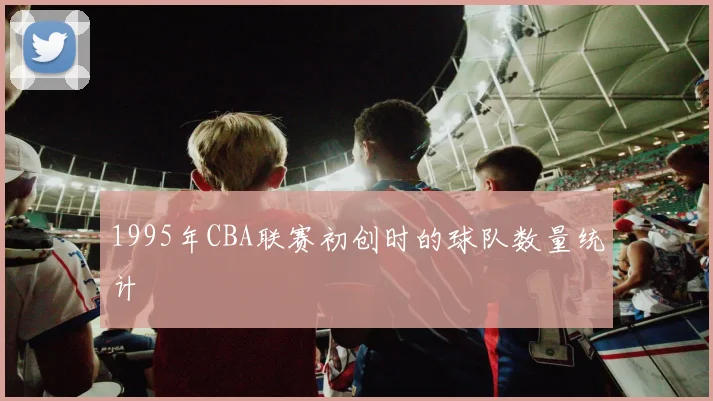 1995年CBA联赛初创时的球队数量统计